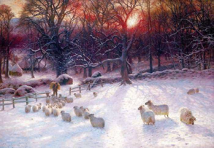 Joseph Farquharson Beneath the Snow Encumbered Branches china oil painting image